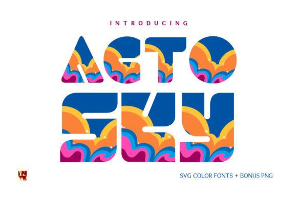 Acto Sky: A Vibrant Color Font for Handmade Crafts