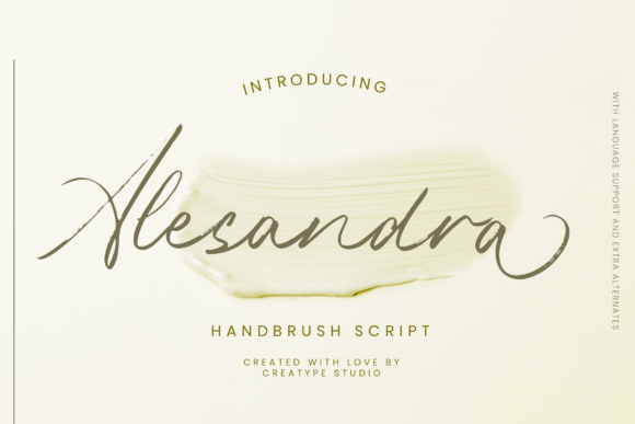 Alesandra: The Modern Brush Script Font for Handmade Brands