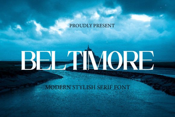 Beltimore: A Modern Serif Typeface for Digital Design