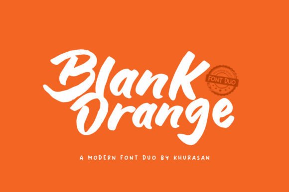 Blank Orange Duo: The Handwritten Typeface for Campaigns That Pop