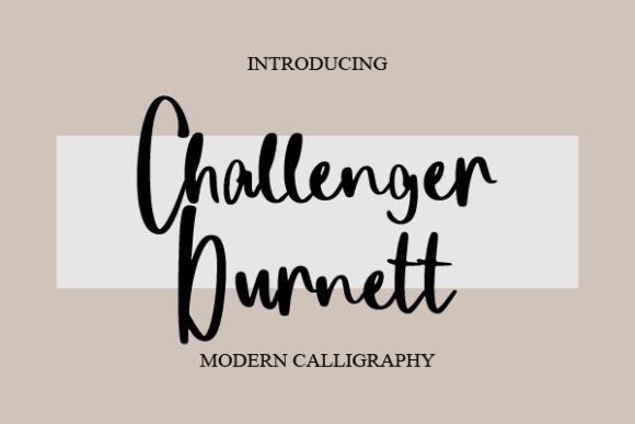 Challenger Burnett: The Magical Script Font for High-Impact Campaigns