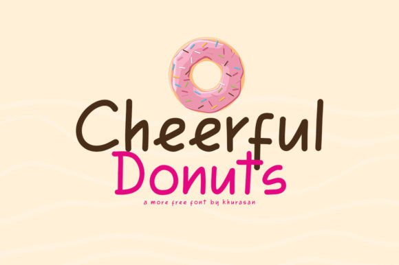 Cheerful Donuts: A Modern Handwriting Typeface for Web Design