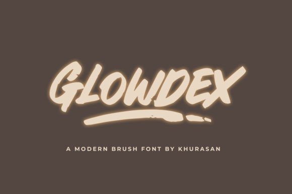Glowdex: The Bold Brush Typeface for High-Impact Campaign Design