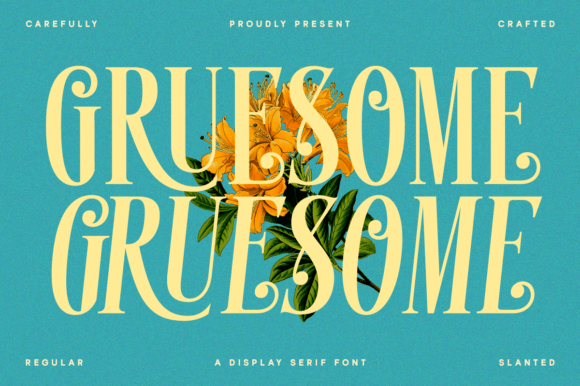 Gruesome: A Vintage Serif Font for Handmade Branding