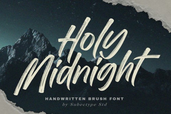 Holy Midnight: The Handwritten Brush Font for Artistic Branding