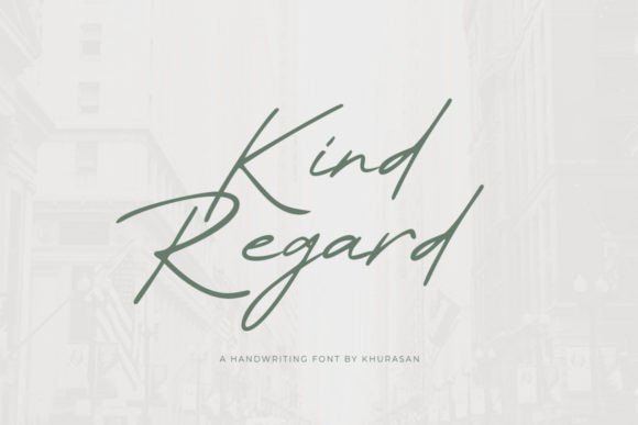 Kind Regard: A Modern Script Font for Editorial Design