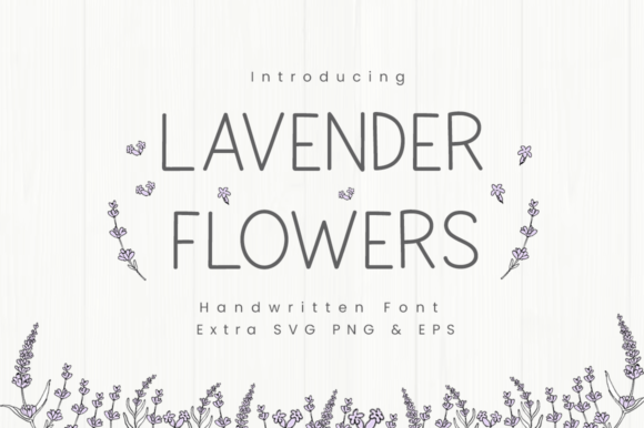 Lavender Flowers: The Premium Handwritten Sans Serif Font for Modern Brands