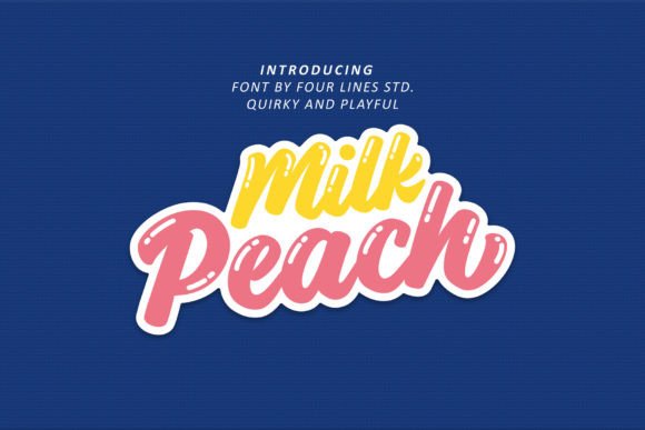 Milk Peach: A Quirky Script Handwritten Font for Creative Crafters