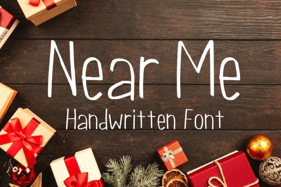 Near Me: A Cheerful Handwritten Typeface for Casual Branding