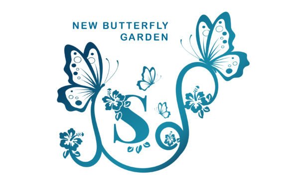 New Butterfly Garden Monogram: A Premium Decorative Typeface for Campaigns