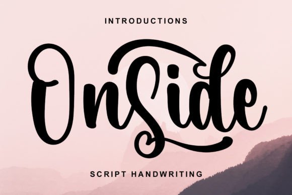 Onside: The Elegant Script Font for Handmade Creators