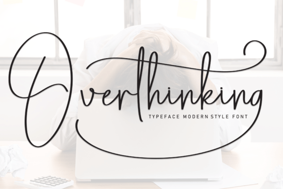 Overthinking: A Delicate Handwritten Typeface for Modern Branding
