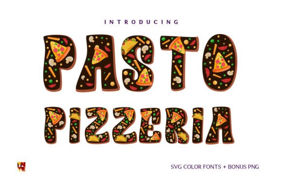 Pasto Pizzeria: The Colorful Typeface for Fast Food Campaigns