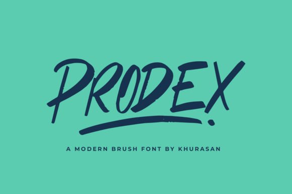 Prodex: A Modern Bold Brush Font for Editorial Design