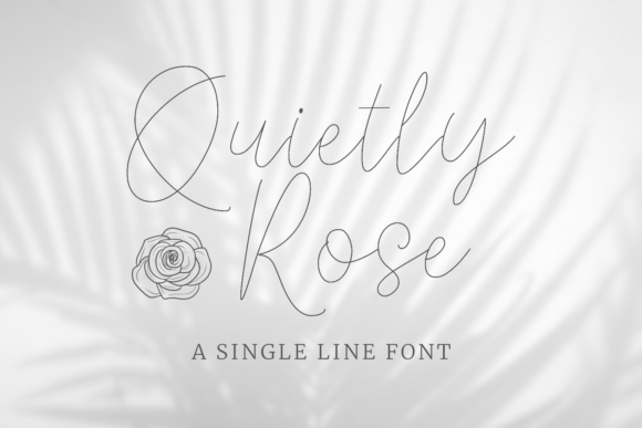 Quietly Rose: The Elegant Handwritten Font for Luxury Crafts