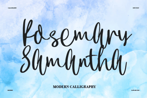 Rosemary Samantha: The Elegant Handwritten Typeface for Campaigns