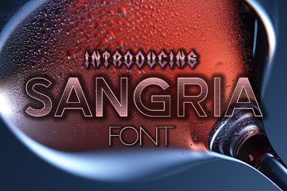 Sangria: The Elegant Deco Font for Handmade Labels and Prints