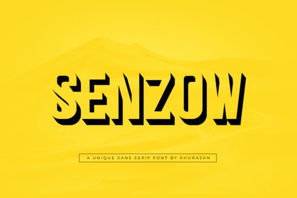 Senzow: A Modern Sans Serif Typeface for Editorial Design