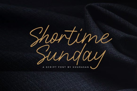Shortime Sunday: A Modern Script Font for Elegant Craft Designs