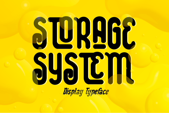 Storage System Font for Modern Maker Branding