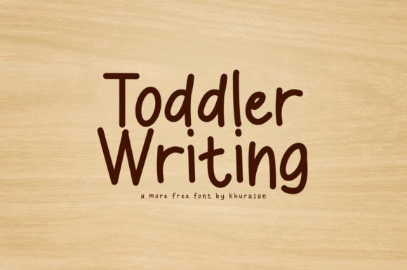 Toddler Writing: A Cute Handwritten Display Font for Modern Branding