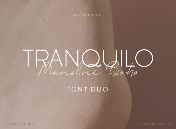 Tranquilo Monoline Boho: The Perfect Typeface for Boutique Branding