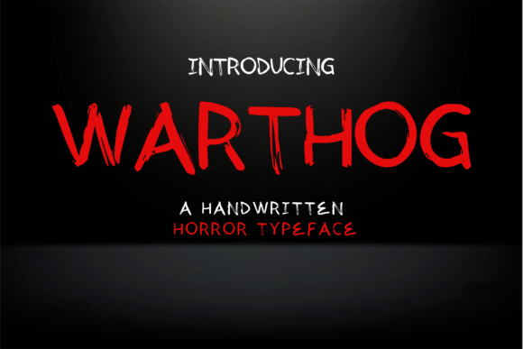 Warthog: The Menacing Script Font for Bold Branding