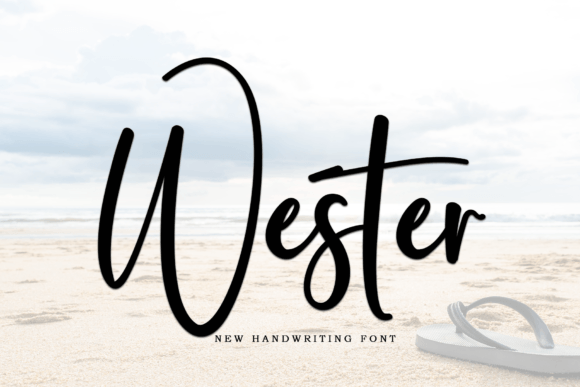 Wester: A Modern Script Handwritten Typeface for Makers