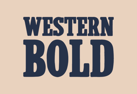 Western Bold Typeface for Handmade Branding and Labels